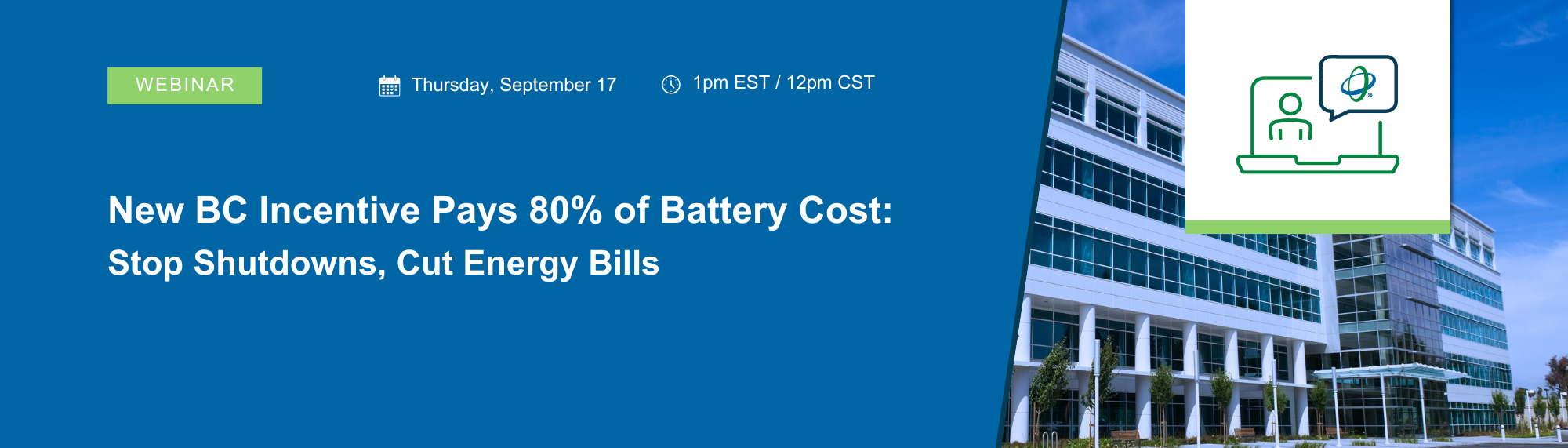 New BC BESS Incentive Pays 80% | Webinar