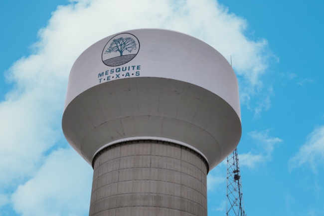 City of Mesquite TX Water Tower