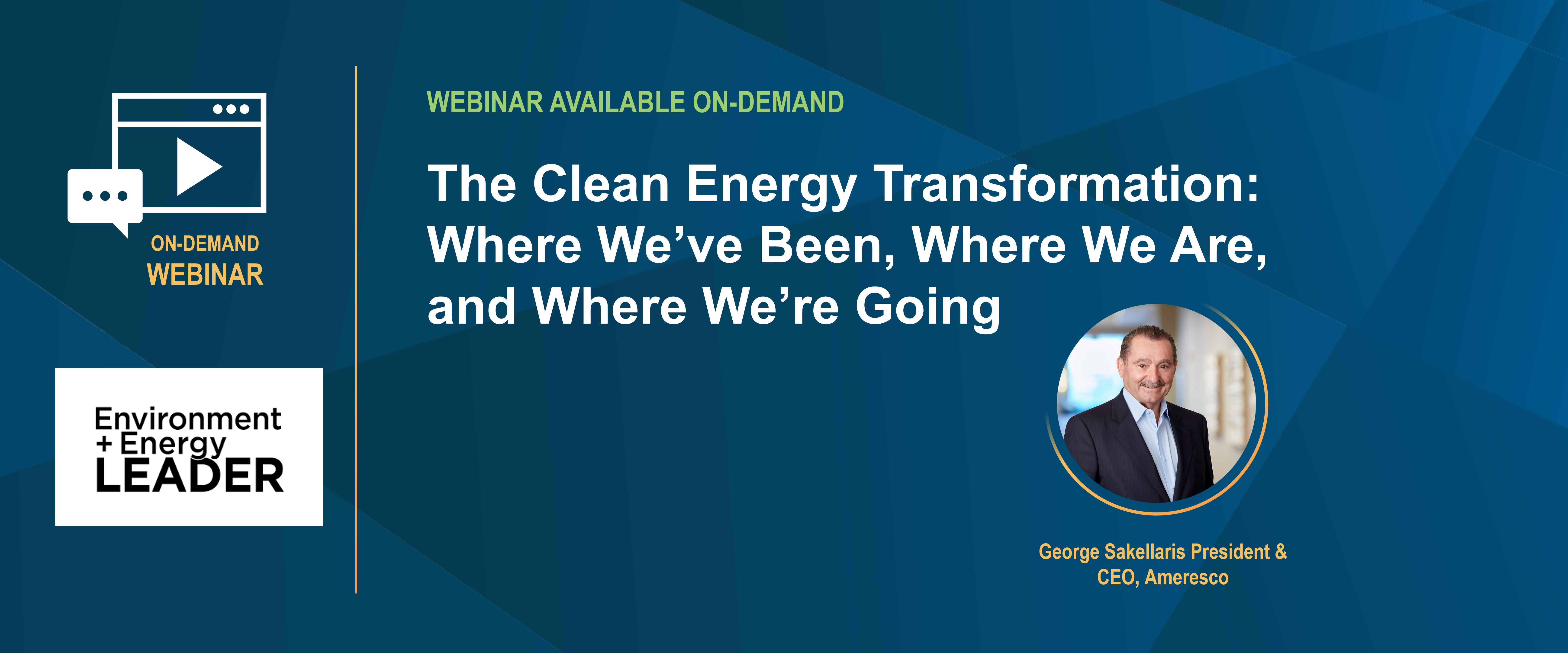 E+E Leader - Clean Energy Transformation Webinar Full Promo Image